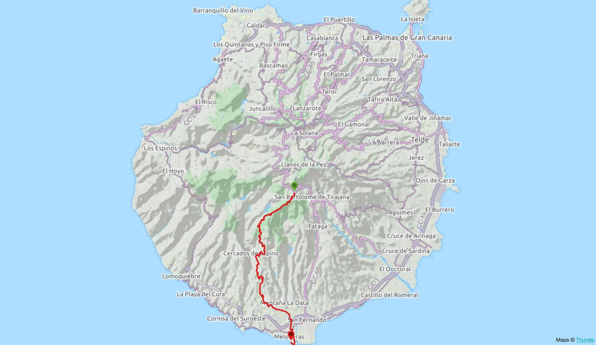 Canyonlands - Gran Canaria-mountain Bike Tour - full track