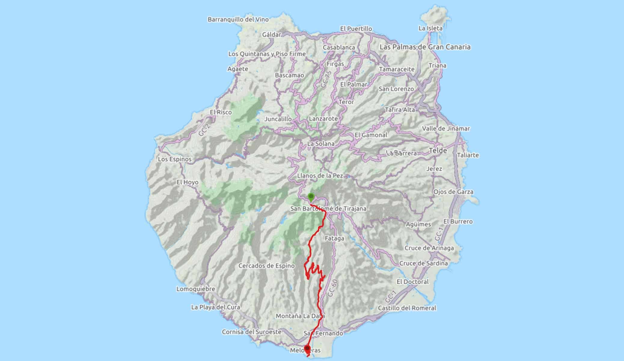 El Diablo - Gran Canaria-mountain Bike Tour - full track